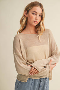 The Coastal Breeze Open Knit Sweater