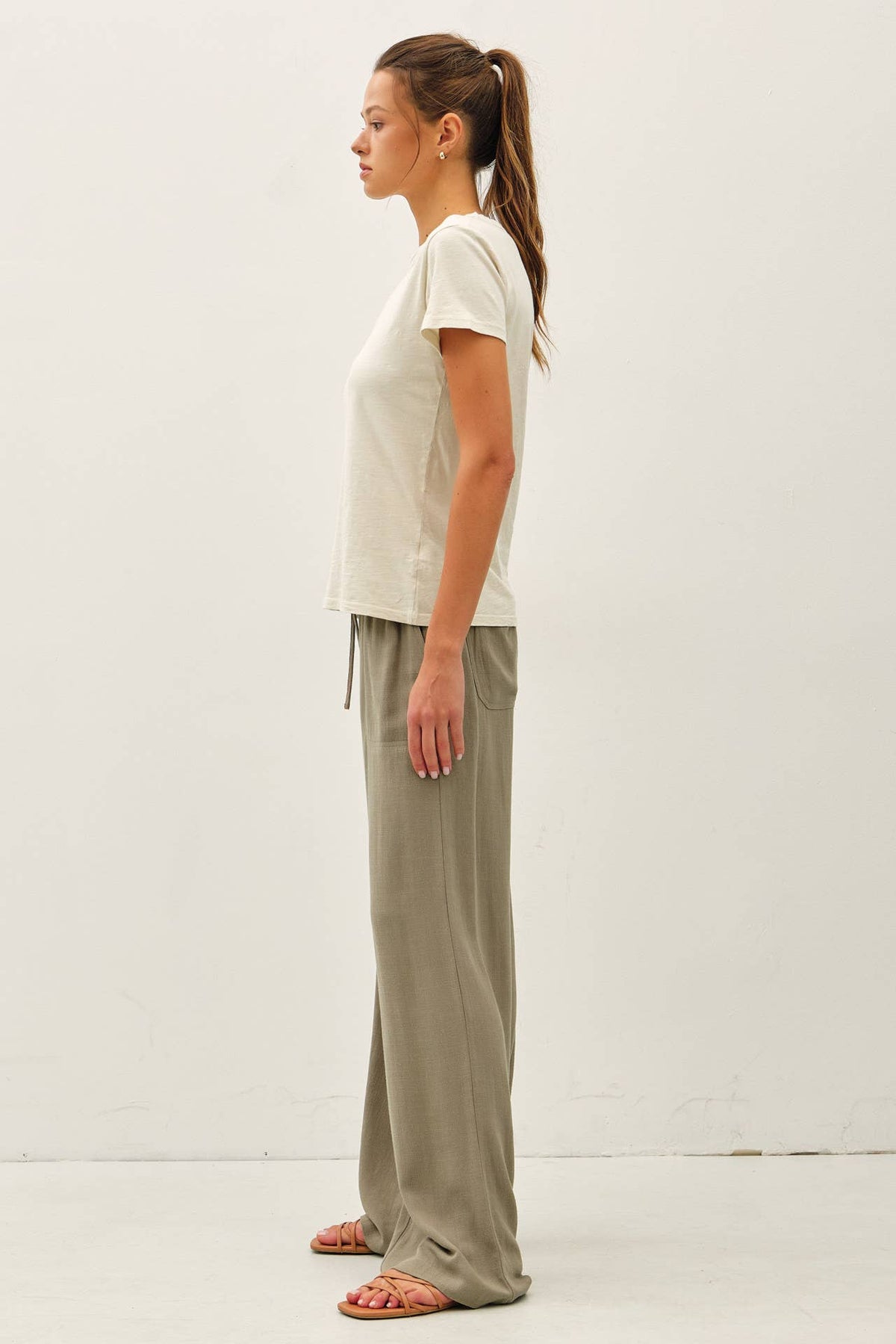 The Winslet Cotton Slub Essential Tee – Garment Dyed Everyday Basic T-Shirt for Women