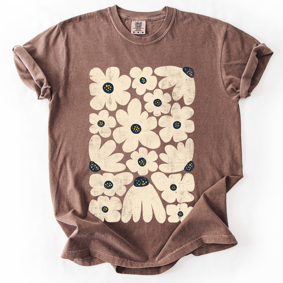 The Daisy Varsity Tee: Cocoa