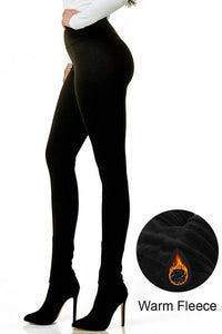 Harlow High-Waist Fleece Lined Leggings – Winter Warm Thick Thermal Tummy Control Pants