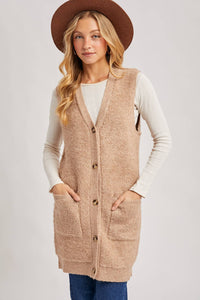 The Layering Plan Teddy Vest: Latte