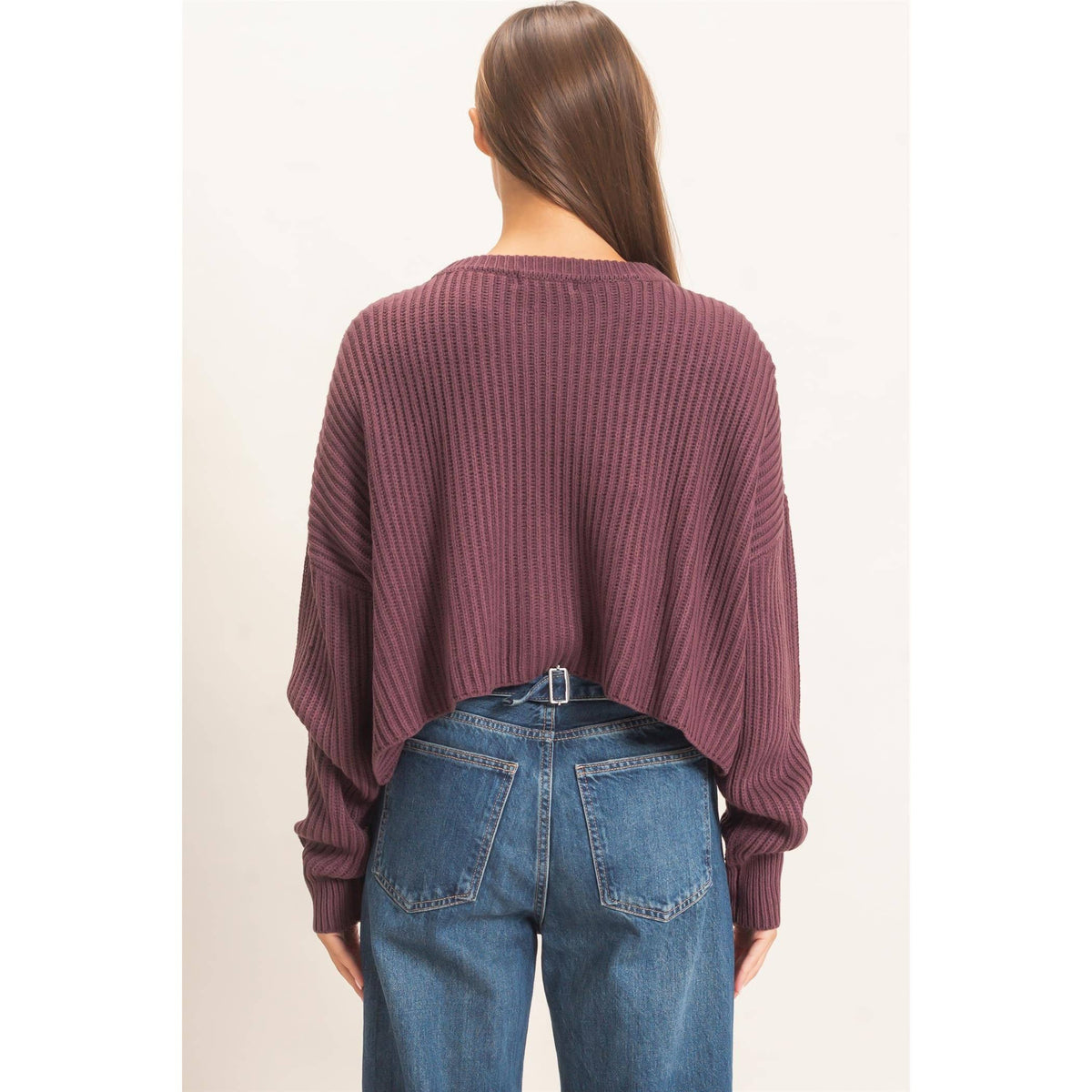 No Rush Cropped Sweater