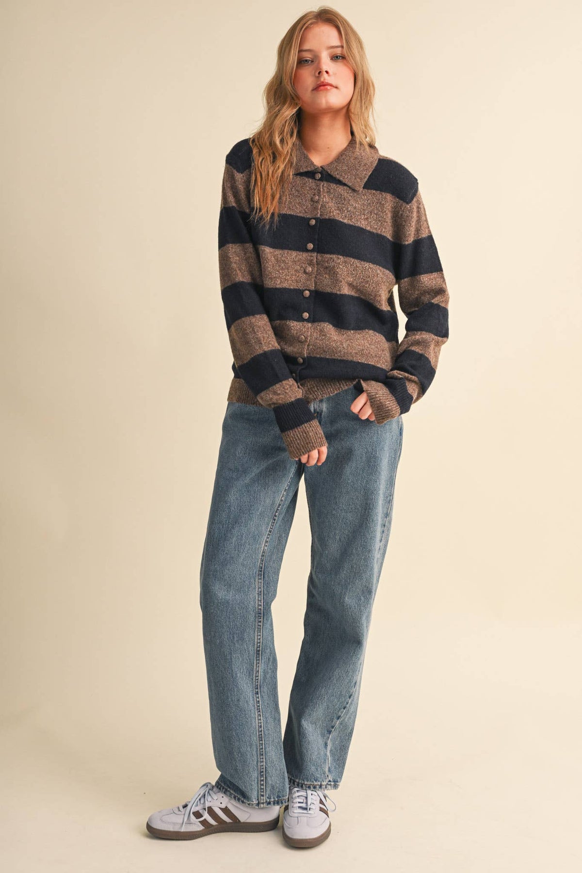 The Hallie Harvest Stripe Cardigan