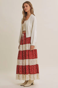 EVERYDAY ESEENTIAL EASY LAYERING BALLOON SLV WAFFLE CARDIGAN: OLIVE / L