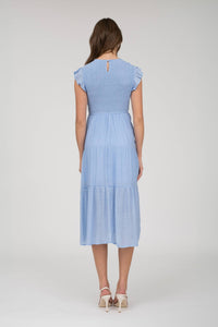 Perfect Day Smocked Tiered Midi Dress