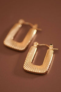 The Marquette Classic Gold Hoops – 18K Gold Plated Waterproof Stainless Steel Earrings