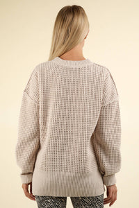 Dreamy Soft Comfy Oversized Knit Sweater Pullover Top: