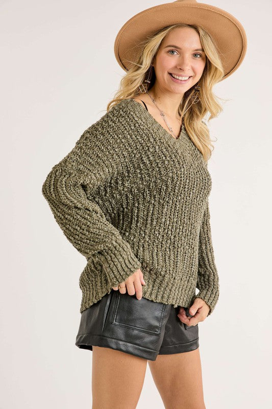 Bianca Popcorn Textured Sweater