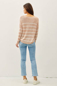 Lara Striped Lightweight Sweater