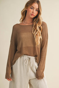 The Coastal Breeze Open Knit Sweater