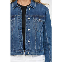 Mica Denim "Elowen" Dark Wash Denim Jacket – Classic California Cool