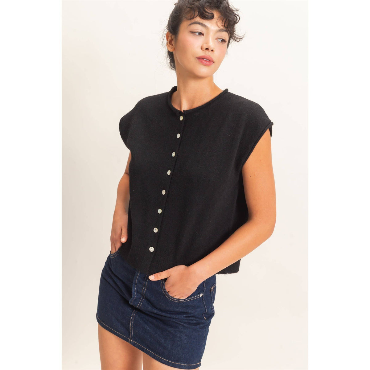 The In Between Button Sweater Vest