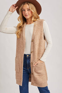 The Layering Plan Teddy Vest: Latte