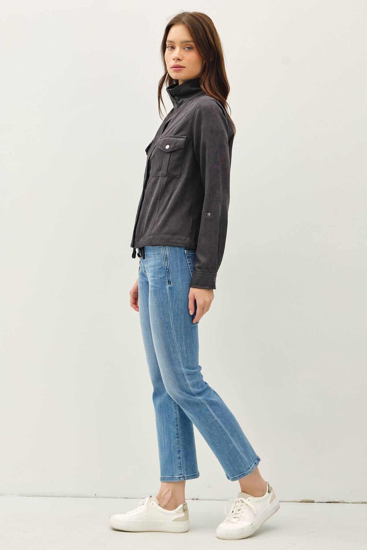 Danica Cropped Utility Safari Jacket