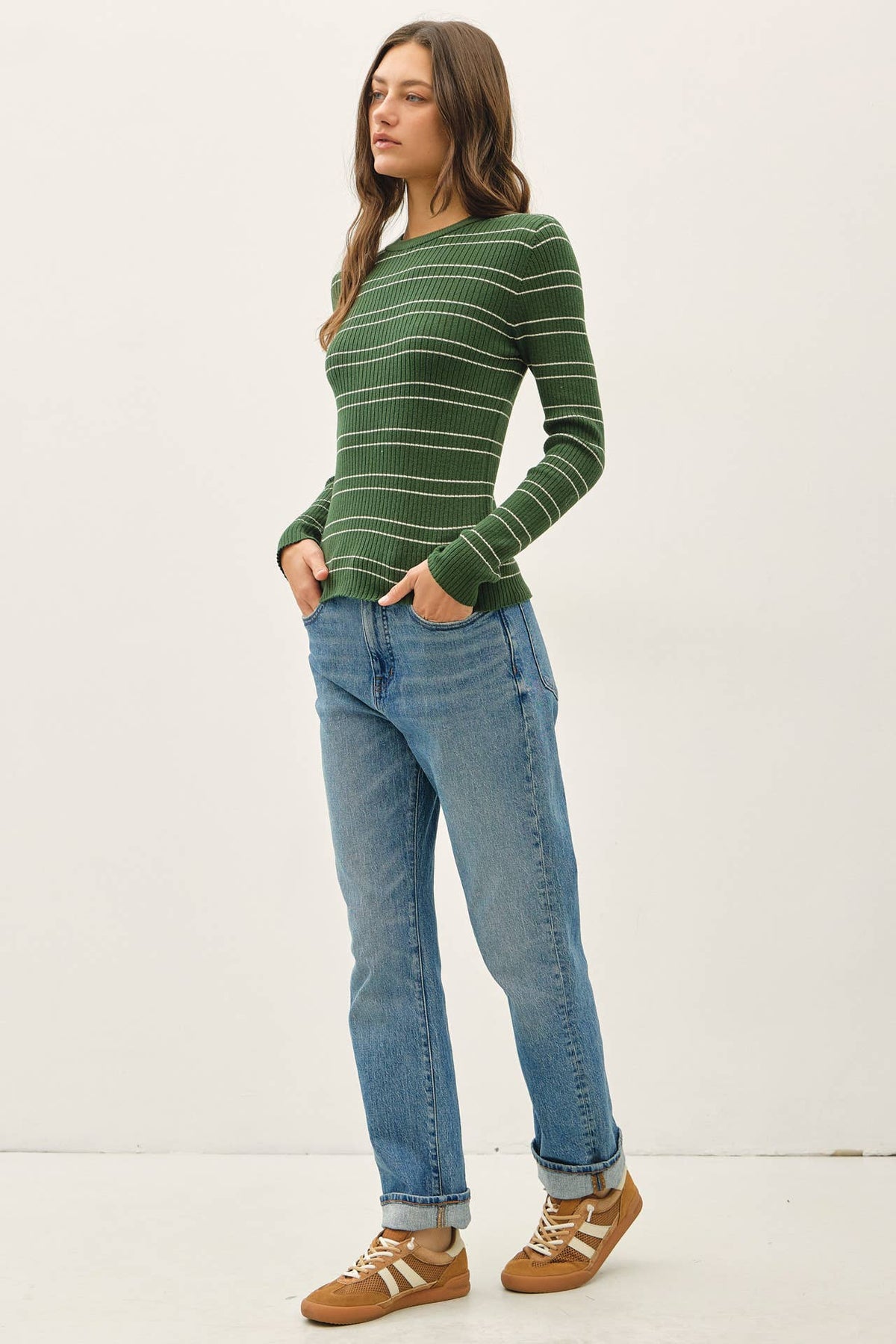 The Sloane Striped Sweater Top