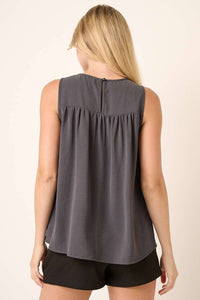 The Hadley Airflow Tank – Smocked Yoke Sleeveless Blous