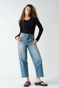 Seamless Ribbed Long Sleeve Top