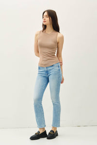 The Rylie Ribbed Knit Tank – Mocha, Off White & Black