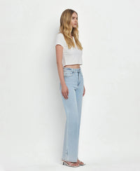 Vervet by Flying Monkey Leslie 90s Vintage Super High Rise Flare Jeans: Light Wash