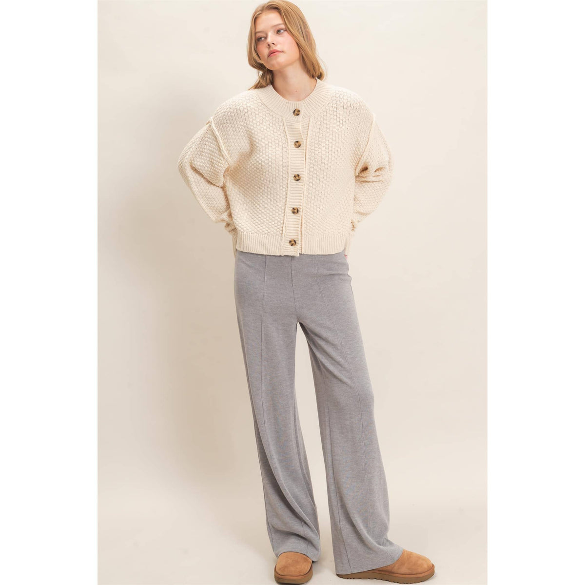 Come As You Are Textured Cardigan