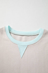 The Hadley Striped Colorblock Drop Shoulder Sweatshirt (S–XL)