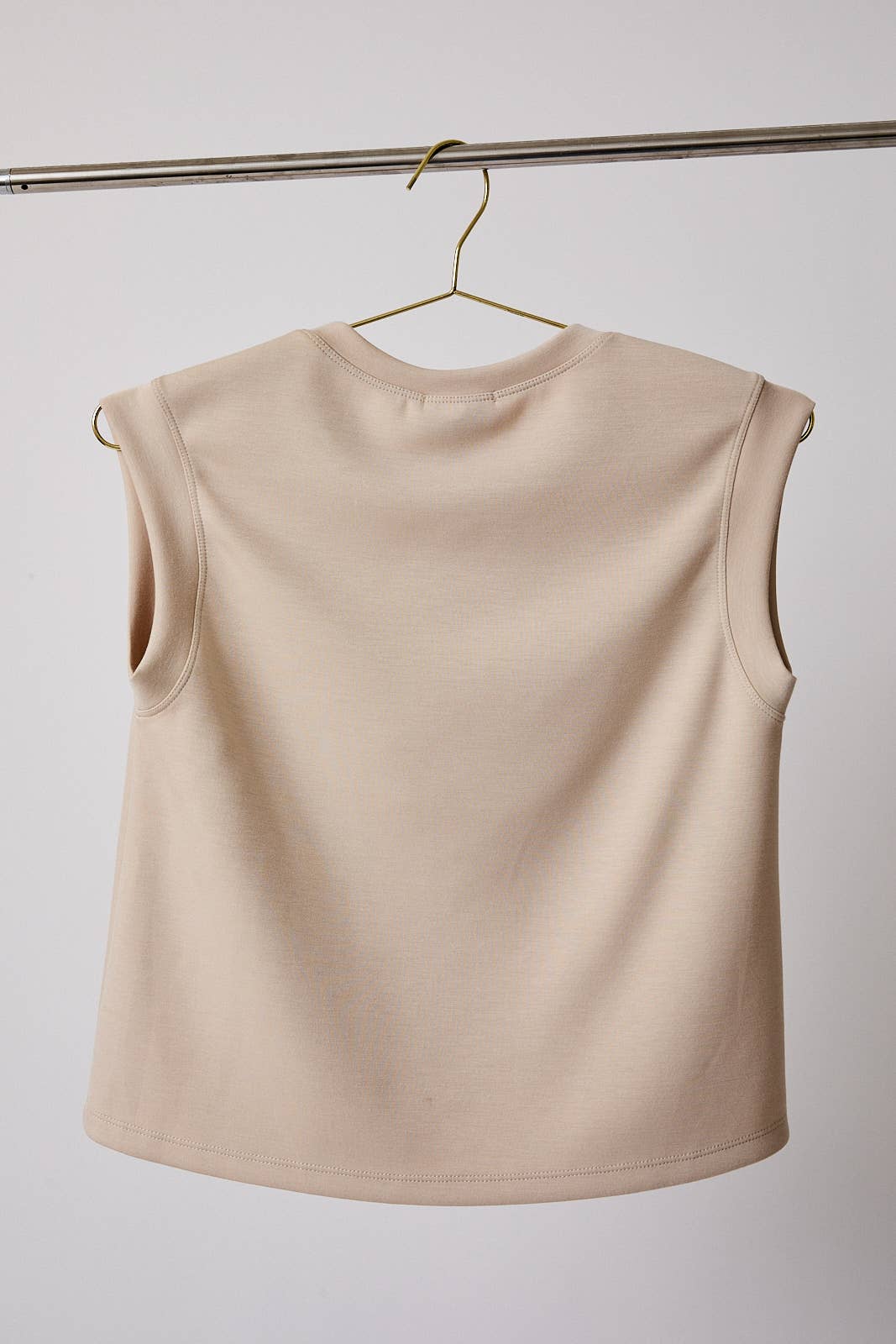 The Monroe Minimal Sleeveless Top – Cropped Round Neck Elevated Everyday Tank for Women