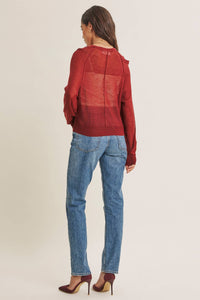 Morning Layer Airy Wool Blend Henley Sweater