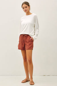 The Saylor Tencel Pull-On Shorts