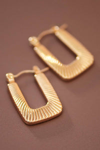 The Marquette Classic Gold Hoops – 18K Gold Plated Waterproof Stainless Steel Earrings