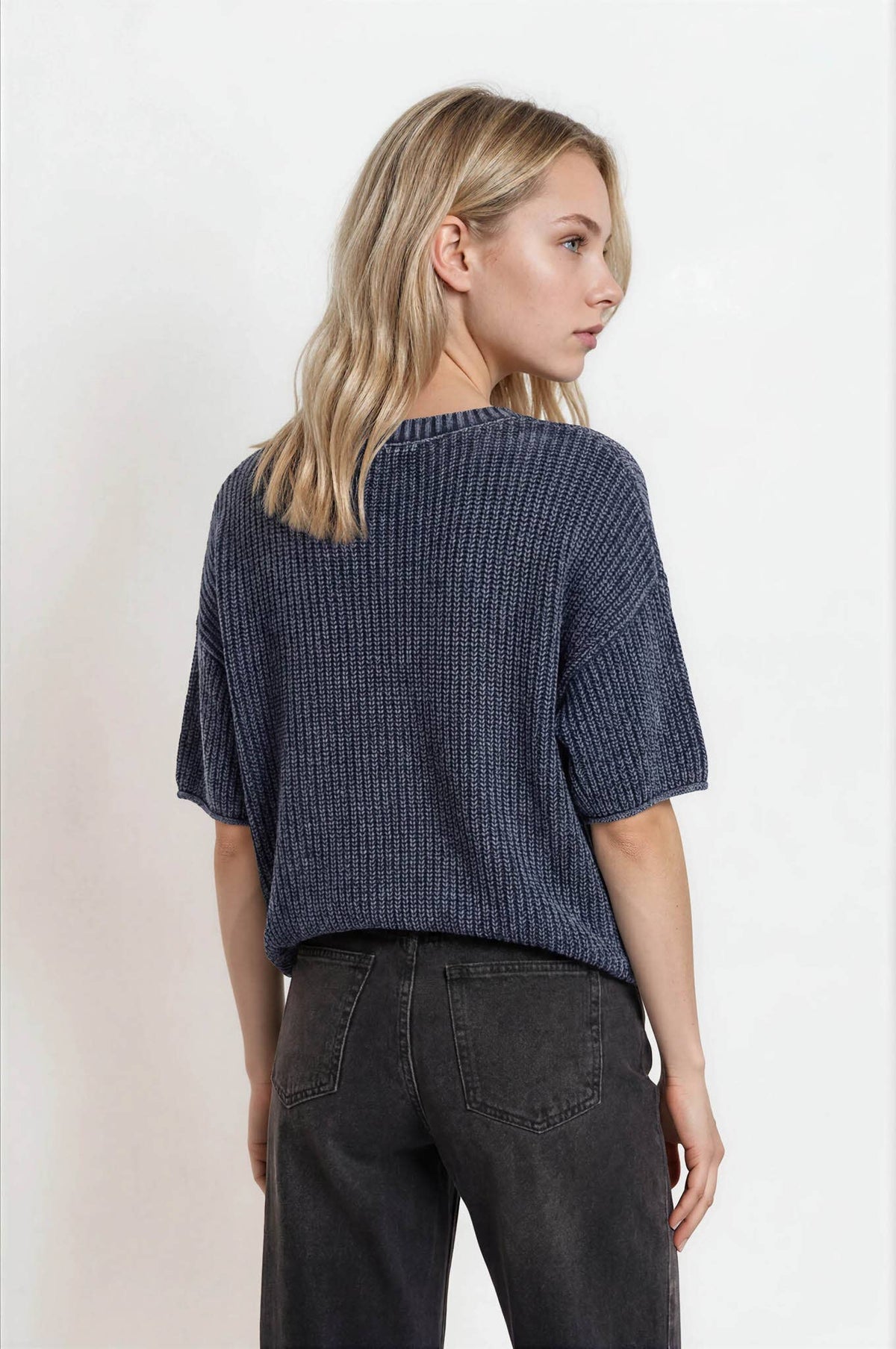 The Brynn Knit Short Sleeve Sweater