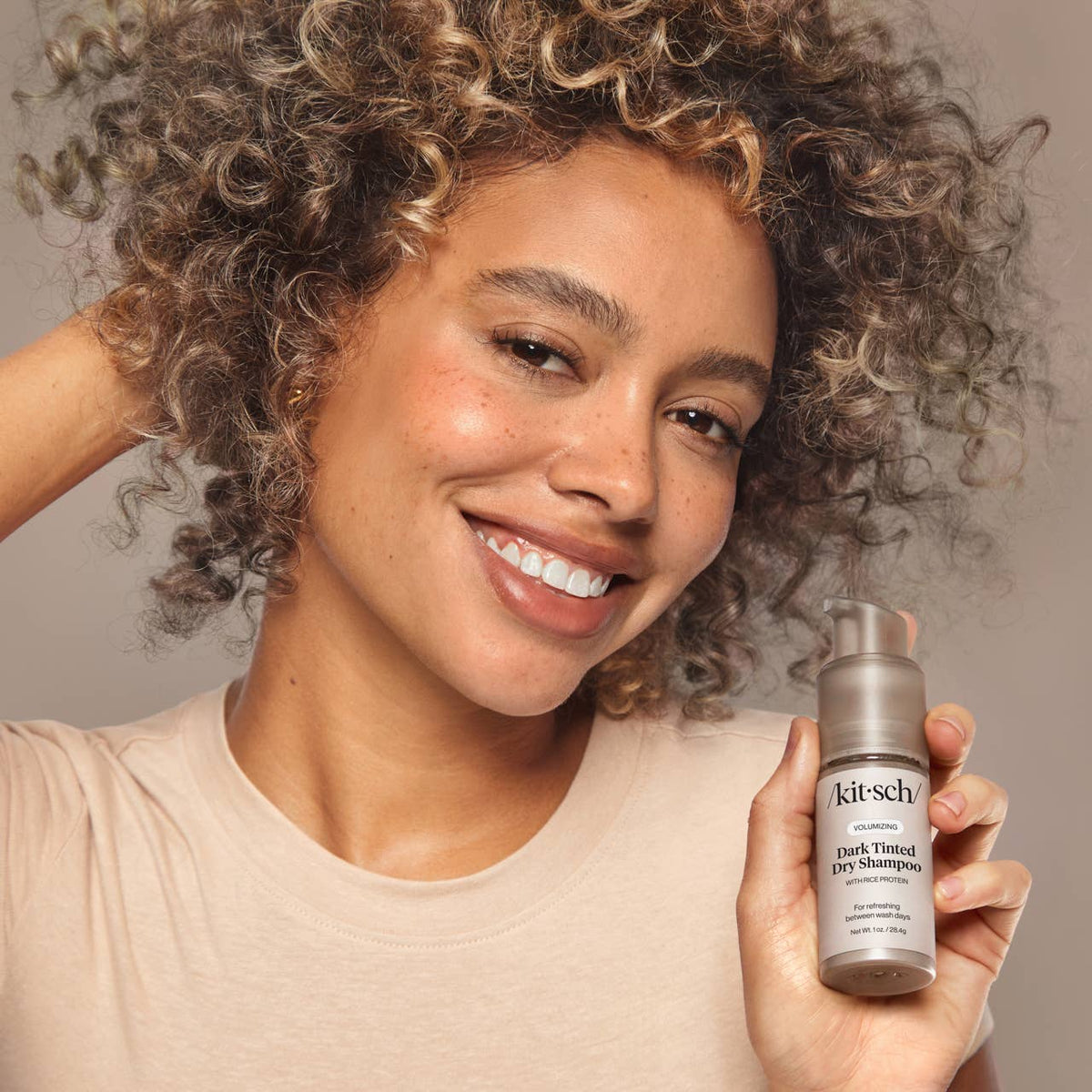 Kitsch Volumizing Rice Protein Dry Shampoo - Dark Tinted 1 oz