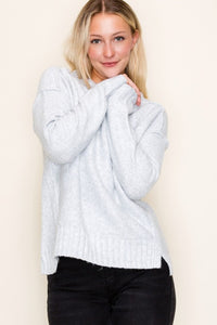 The Laramie Soft Knit Sweater – Light Grey