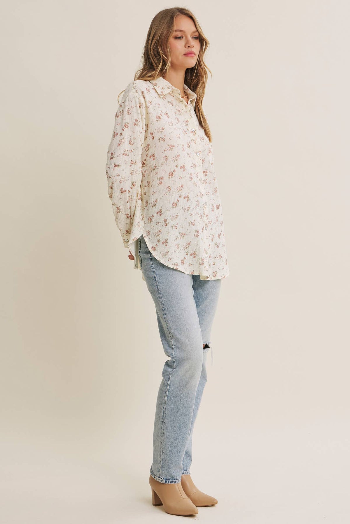 Sweet Meadow Floral Button Down