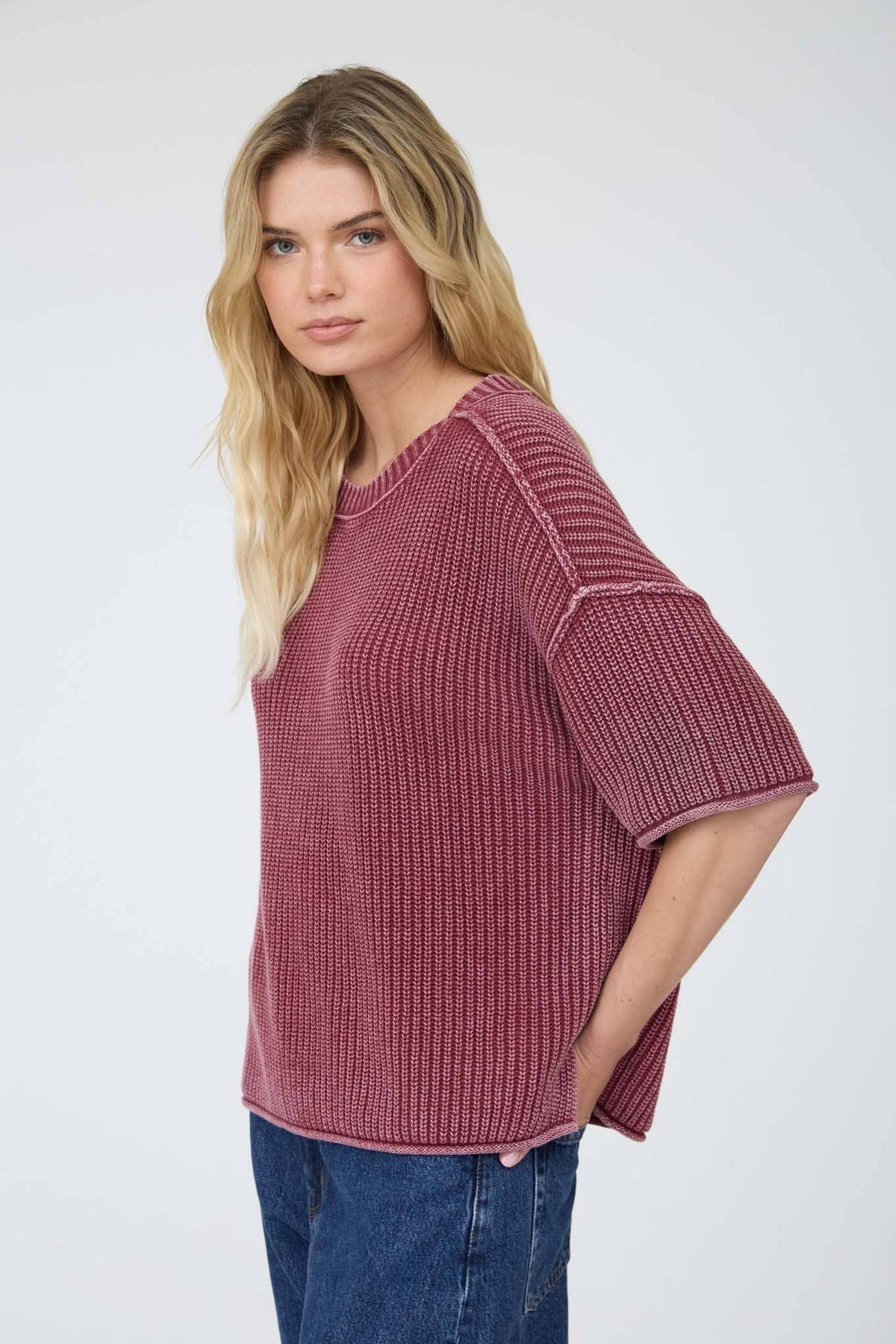 The Brynn Knit Short Sleeve Sweater