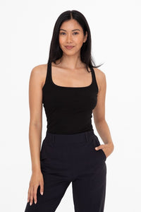 MonoB Square Neck Ribbed Tank