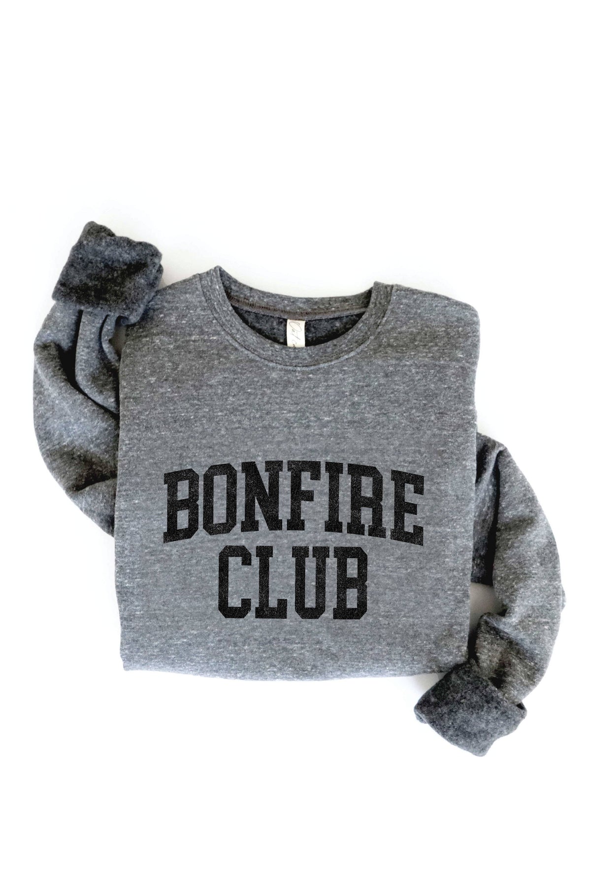 BONFIRE CLUB Graphic Sweatshirt: Dark Grey