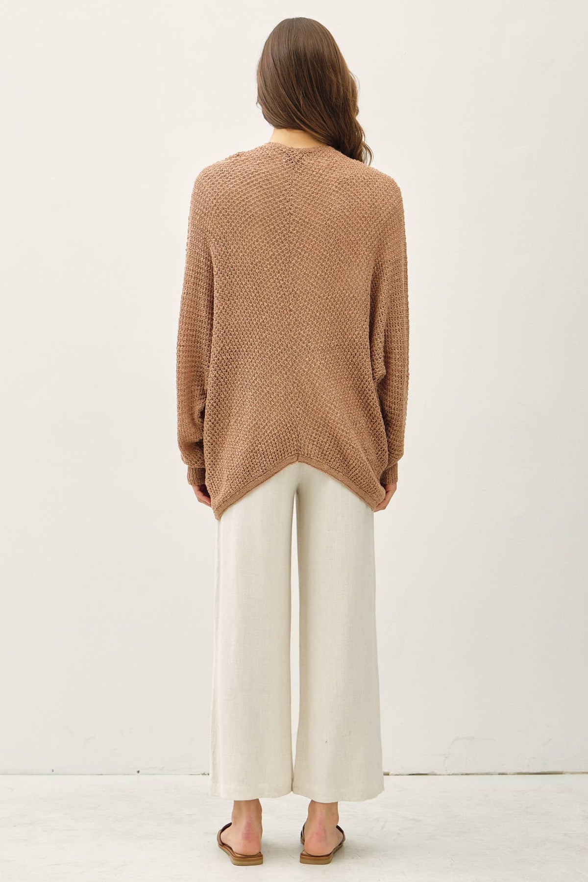 Hadley Open Front Lightweight Knit Cardigan with Dolman Sleeves – Casual Women's Sweater for Layering