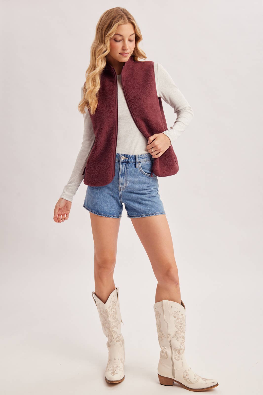 Weekend Plans Sherpa Vest
