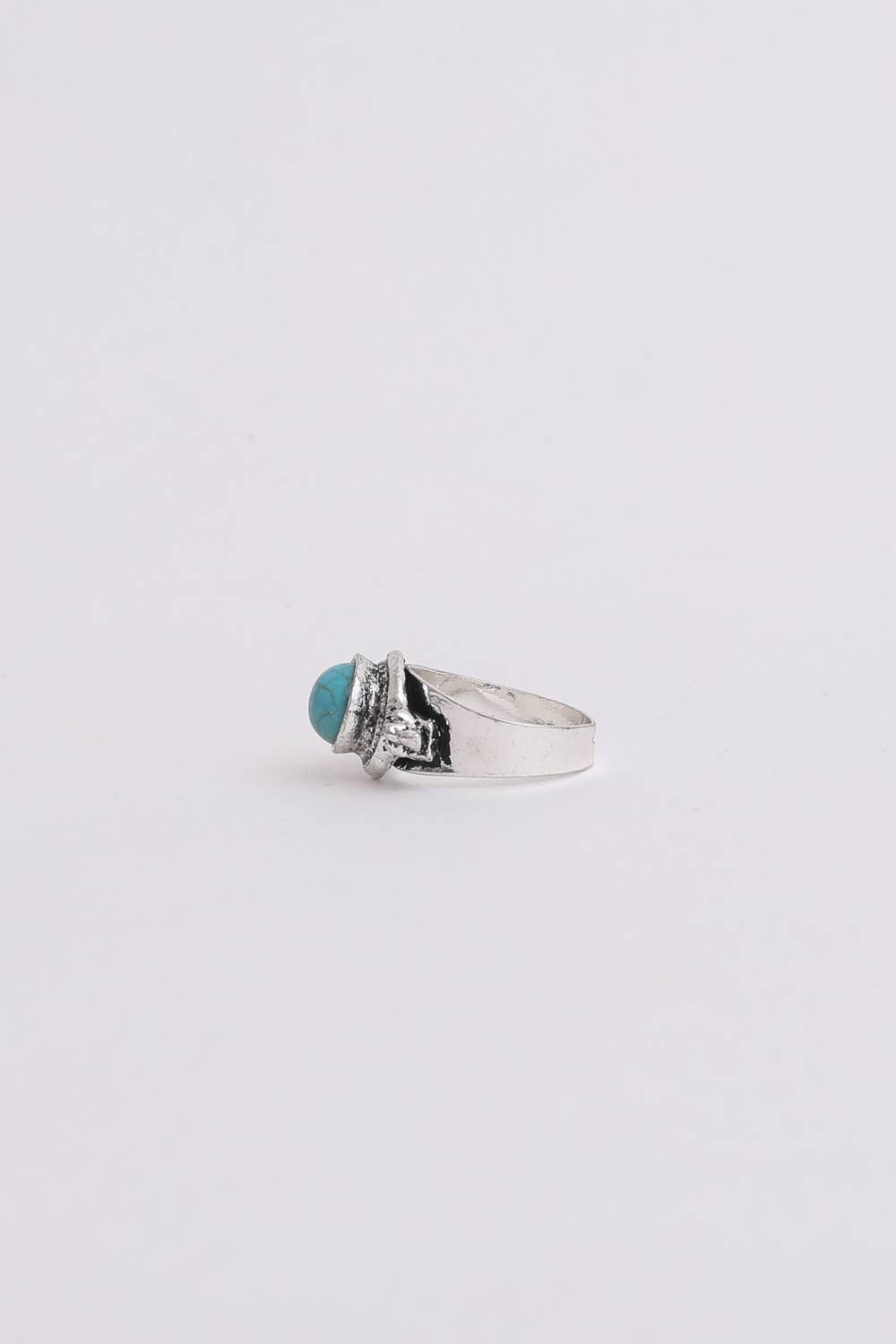Cabochon Adjustable Turquoise Ring
