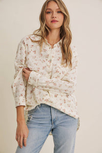 Sweet Meadow Floral Button Down