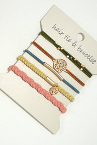 BOHO DUAL FUNCTION KNOT BRACELET HAIR TIES