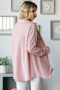 Tara Soft and Cozy Brushed Ribbed Shacket