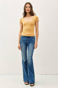 Emma Essential Square Neck Tee