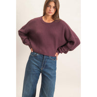 No Rush Cropped Sweater