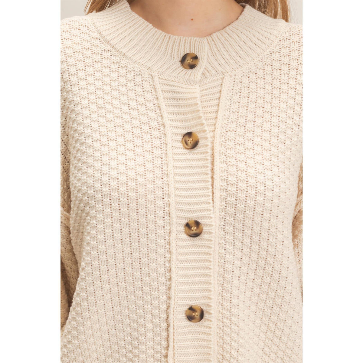 Come As You Are Textured Cardigan