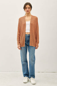 Hadley Open Front Lightweight Knit Cardigan with Dolman Sleeves – Casual Women's Sweater for Layering