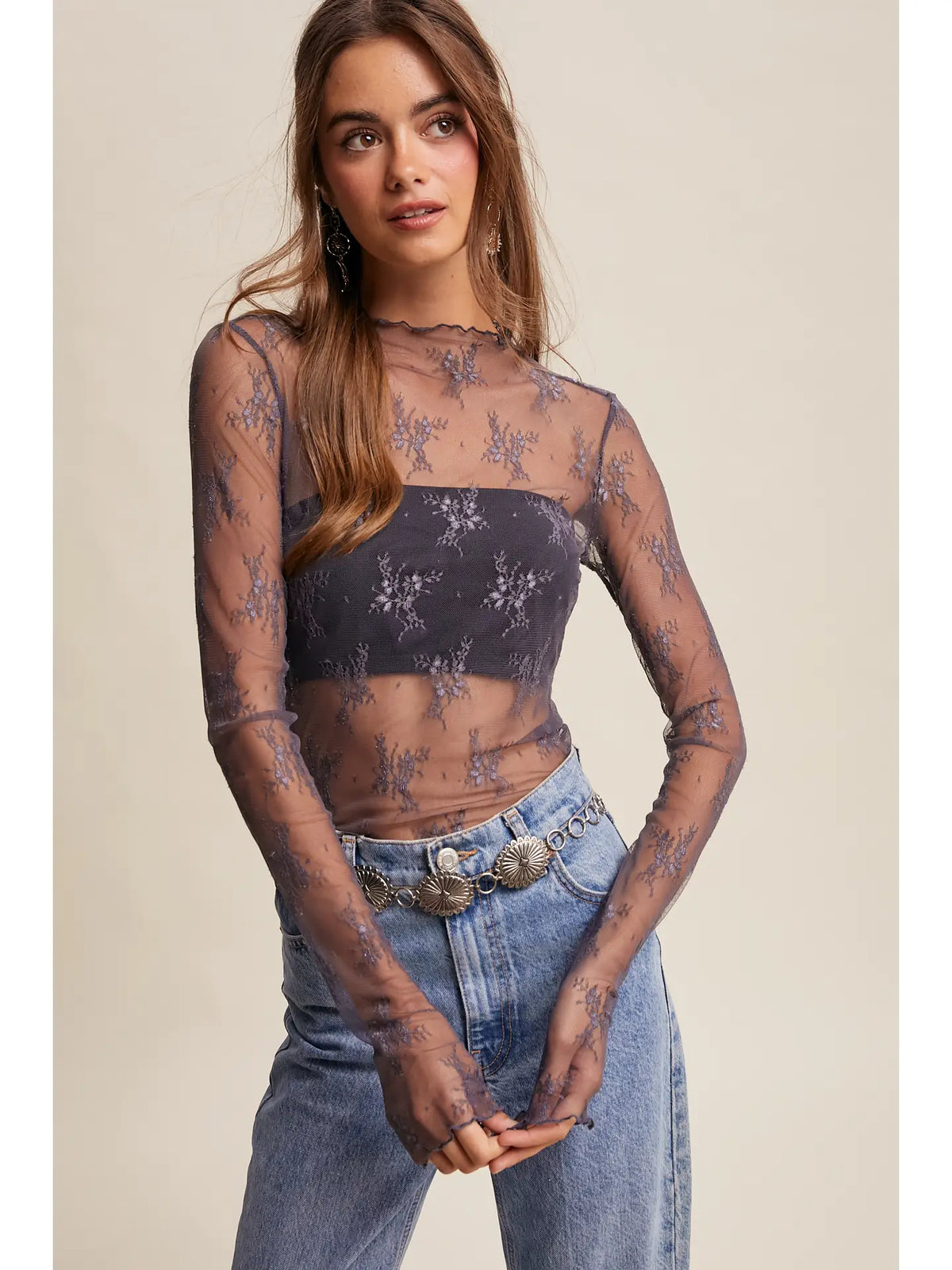Camille Lace Layering Top