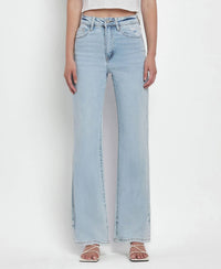 Vervet by Flying Monkey Leslie 90s Vintage Super High Rise Flare Jeans: Light Wash