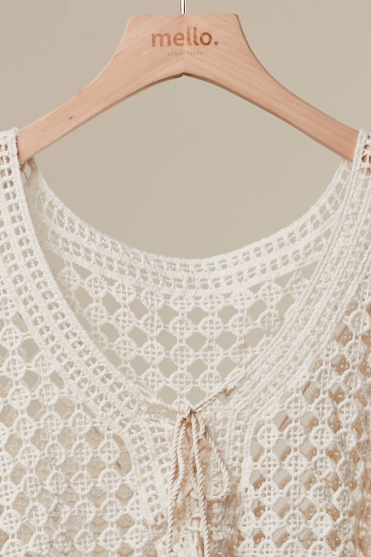 The Meadow Bloom Crochet Boho Top: Ivory/Olive