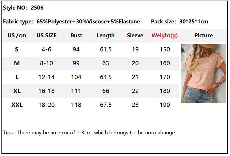 The Emery Eyelet Button Shoulder Top – Cream Textured Boho Tee
